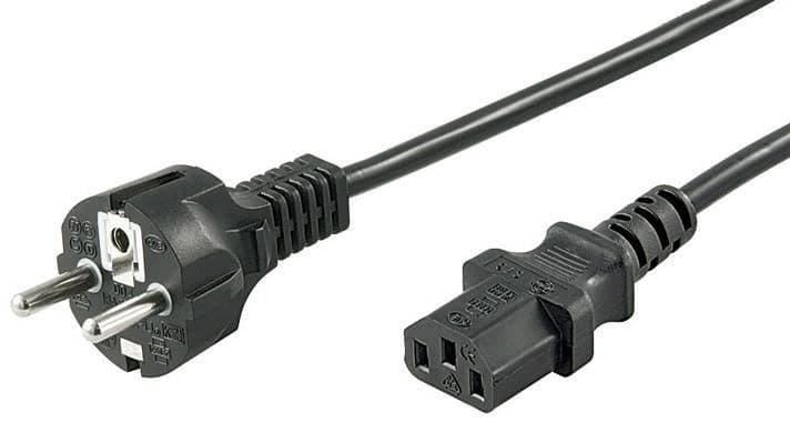 Power Cord CEE 7/7 - C13 1.8m - Image 1