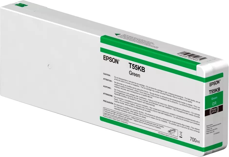Epson T55KB UltraChrome HDX/HD 700ml Ink Cartridge for SureColor SC-P6000/P7000/P8000/P9000 - Green - Image 1