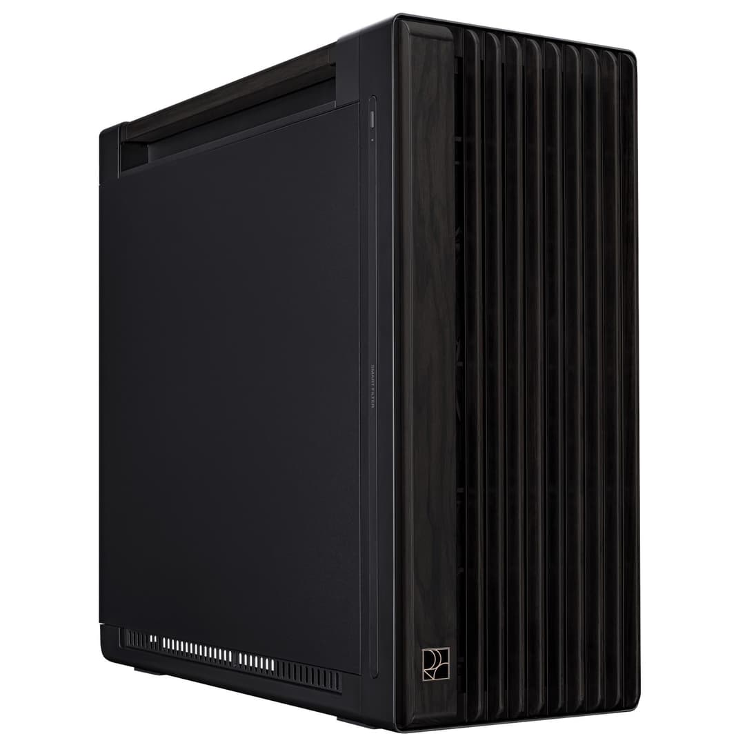 ASUS ProArt PA602 Wood Edition Mid Tower PC Case - Black, Metal Panel - Image 1