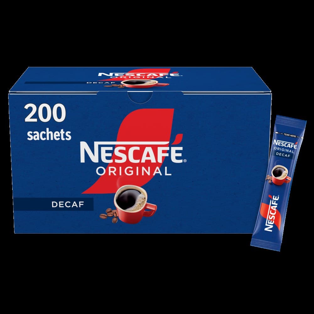 NESCAFE Original Decaf Coffee 200 Sachets