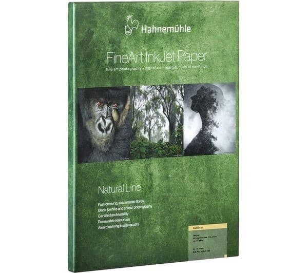 HAHNEMUEHLE FineArt Natural Line Bamboo A3 290gsm Matte Photo Paper - 25 Sheets