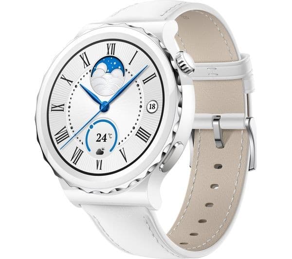 HUAWEI Watch GT 3 Pro Ceramic - Silver & White, 43 mm - Image 1