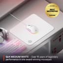 SteelSeries QcK Cloth Gaming Mouse Pad - White thumbnail 2