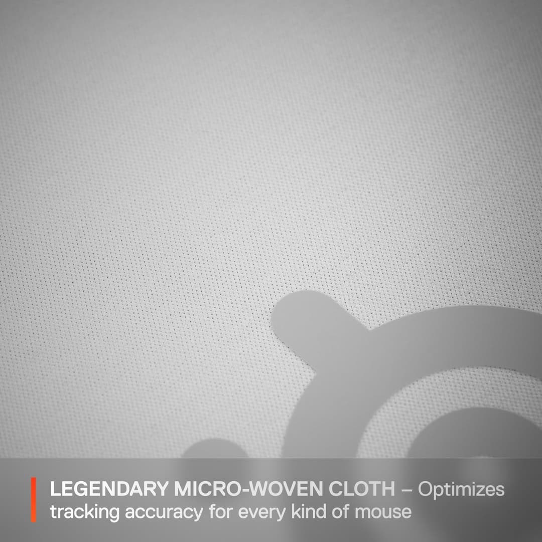 SteelSeries QcK Cloth Gaming Mouse Pad - White - Image 3