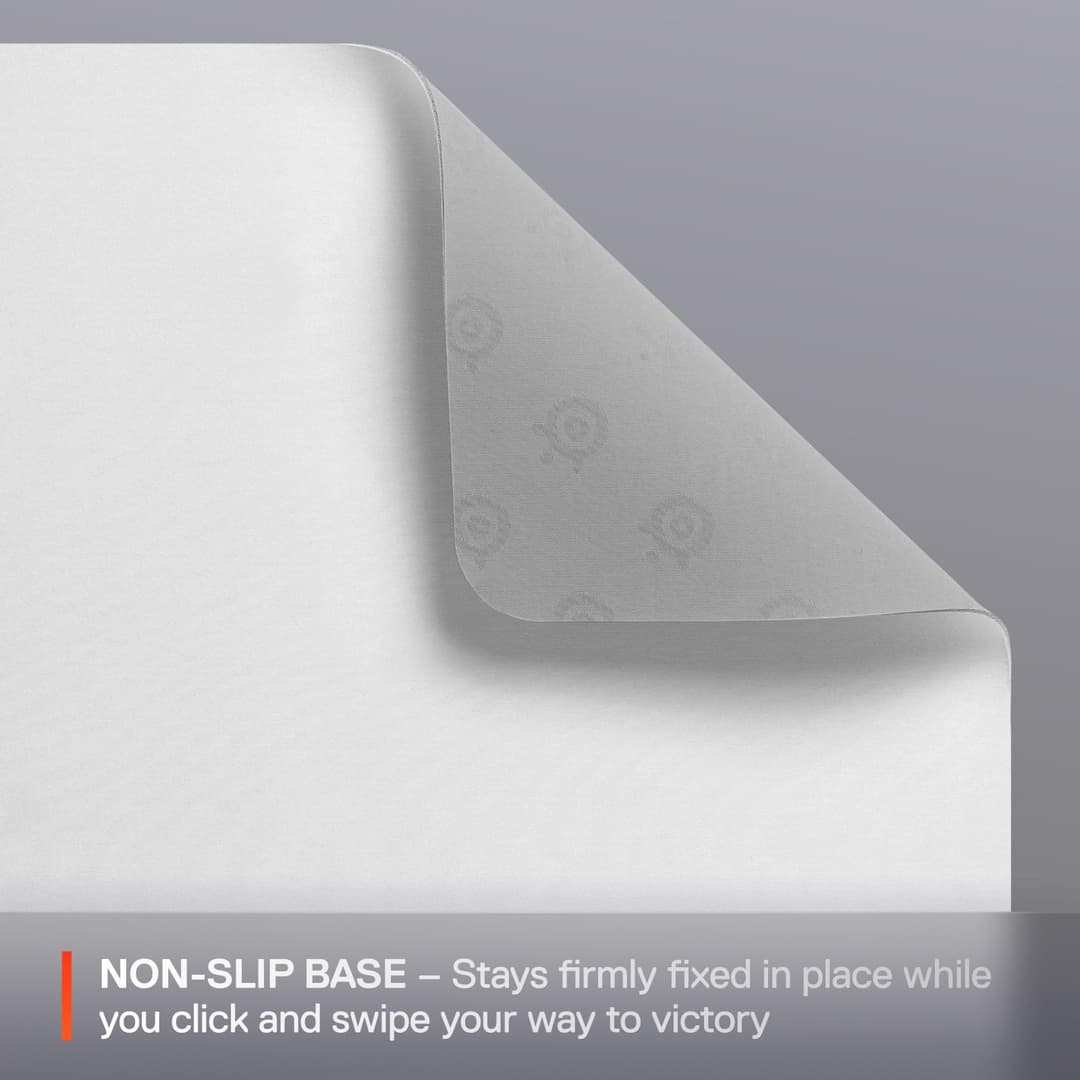 SteelSeries QcK Cloth Gaming Mouse Pad - White - Image 4