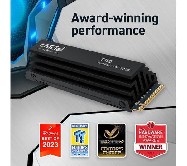 CRUCIAL T700 M.2 Internal SSD with Heatsink - 2 TB - Image 9