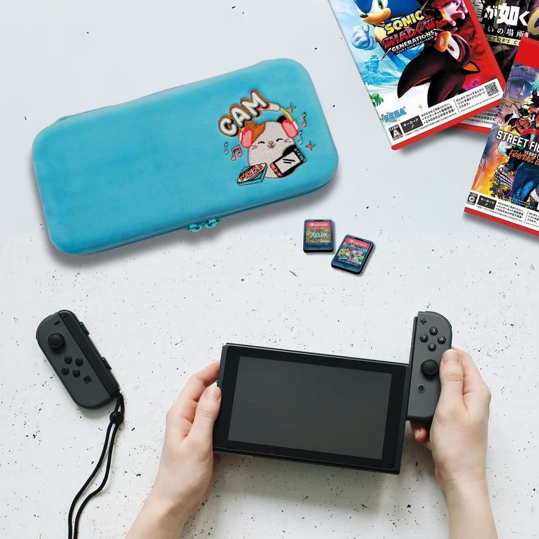 Squishmallows Cam The Cat Travel Case For Switch - Blue - Image 6