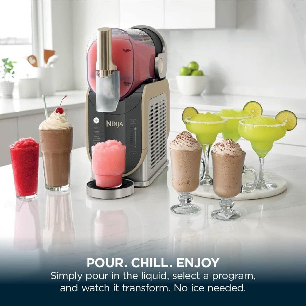 Ninja SLUSHi Frozen Drinks Maker, 1.9L Capacity, FS301UKSTGD - Stone Gold - Image 2