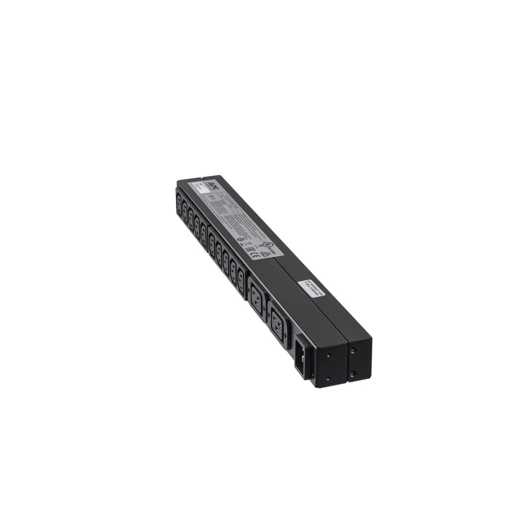 APC AP9559 Basic Rack PDU, 1U, 16A 230V, 12 AC Outlets (10x C13, 2x C19) - Black - Image 4