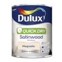 Dulux Quick Dry Satinwood Satin Paint 750ml - Magnolia thumbnail 4