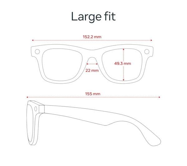 Ray-Ban Meta Wayfarer Gen 2 Smart Glasses Matte Black Polarised Gradient Graphite Large - Image 7