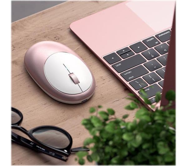 SATECHI M1 Wireless Optical Mouse - Rose Gold - Image 5