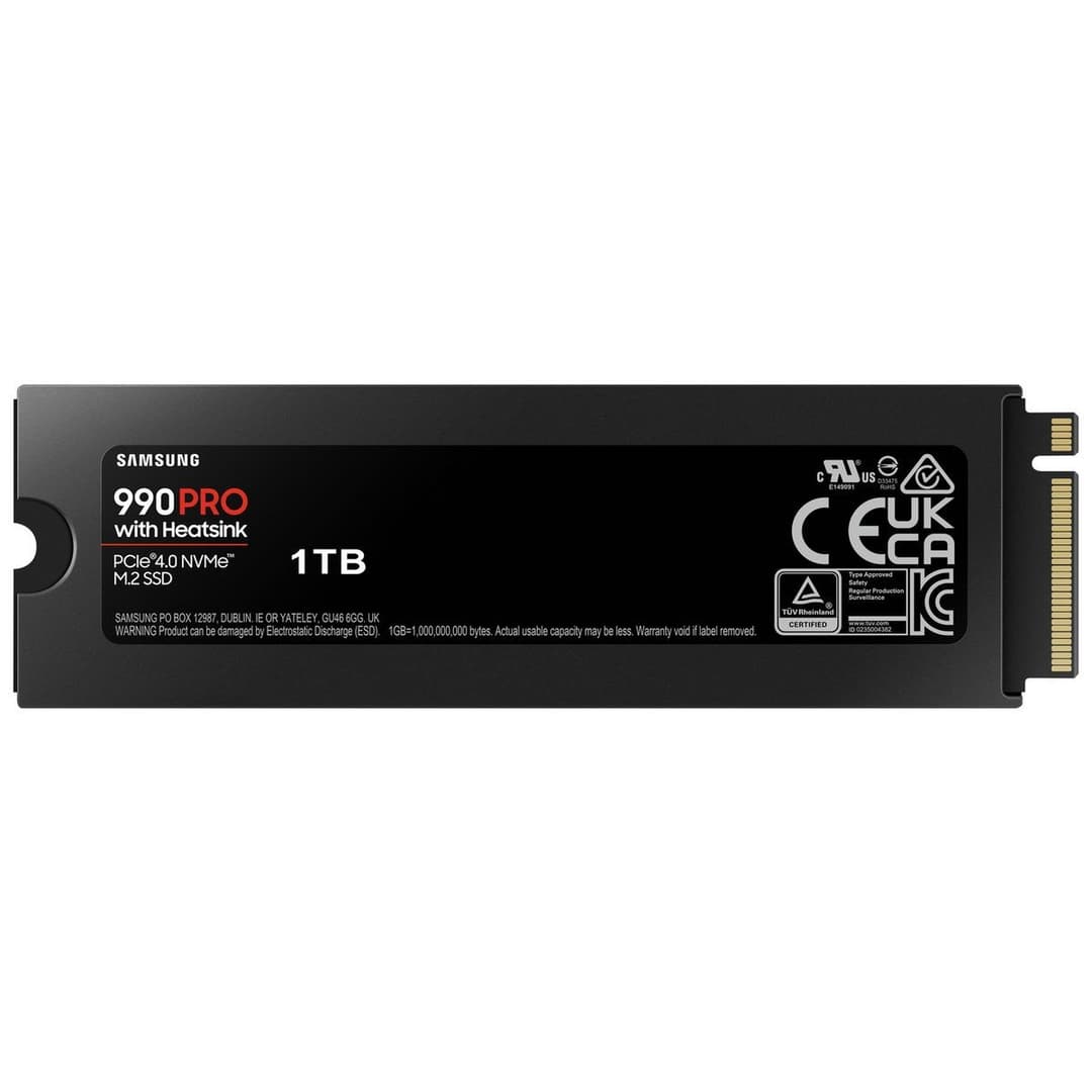 Samsung 990 PRO with Heatsink PCIe 4.0 NVMe M.2 2280 Internal SSD for PC & PS5 - 1TB - Image 3