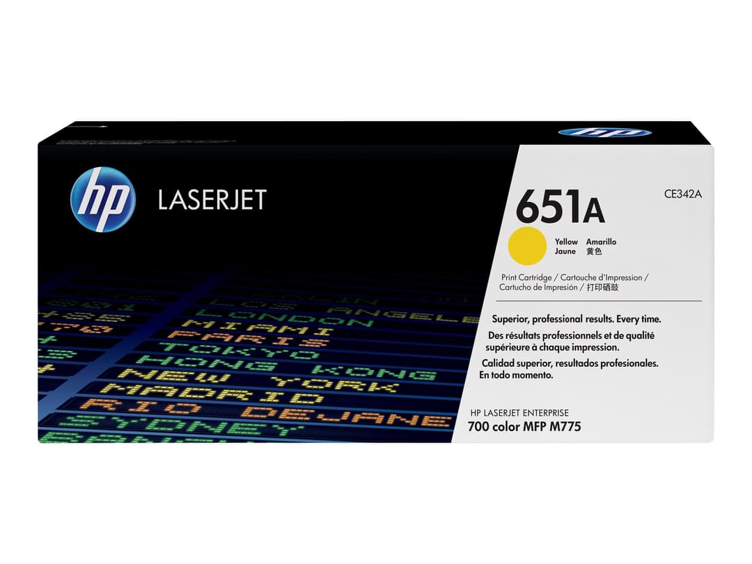 HP 651A Original HP LaserJet Toner Cartridge - Yellow - Image 1