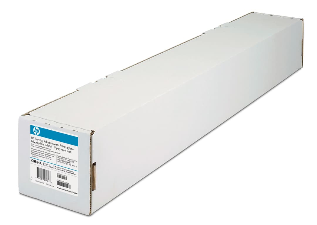 HP C0F22A Everyday Adhesive Matte Polypropylene, 1524mm x 22.9m (2-pack) - Image 1