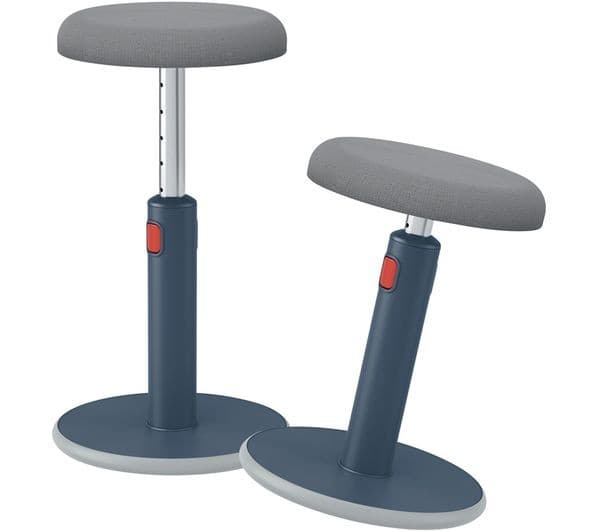 Leitz Ergo Cosy Active Sit-Stand Stool 2-in-1 - Velvet Grey - Image 5