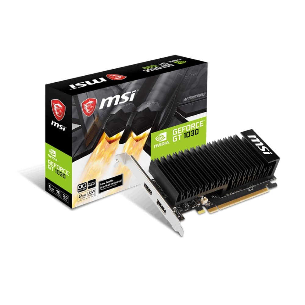 MSI GeForce GT 1030 LP OC DDR4 Graphics Card 2GB