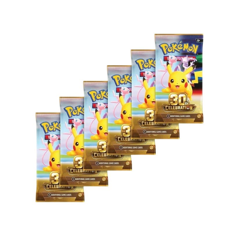 Pokémon TCG 30th Celebration Booster Bundle 6 Booster Packs 10-10451-115 - Multi - Image 2