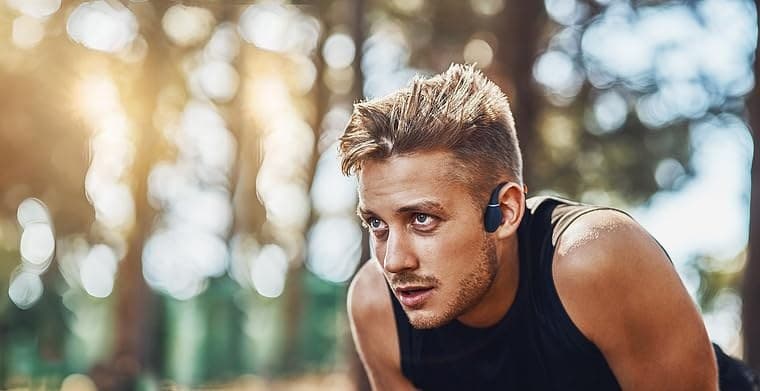 Creative Outlier Free Pro+ Wireless Bone Conduction Headphones - Blue/Black - Image 4