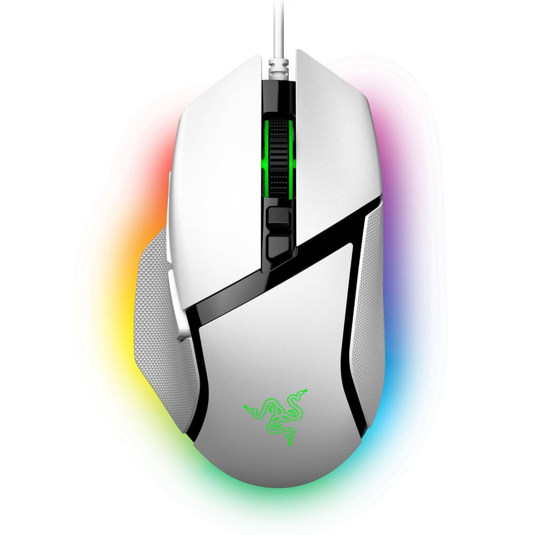 Razer Basilisk V3 Wired Gaming Mouse - White - Image 1