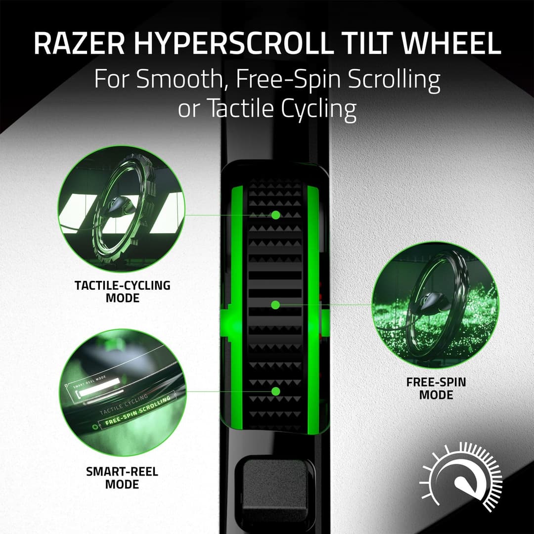 Razer Basilisk V3 Wired Gaming Mouse - White - Image 3