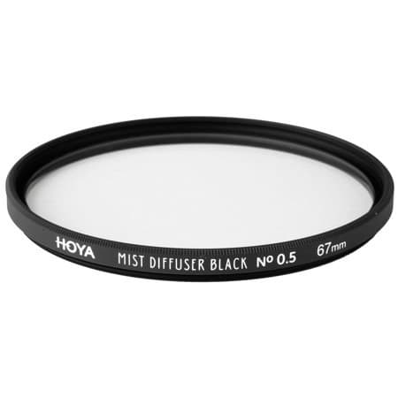 Hoya 67mm Mist Diffuser Black No. 0.5 Glass Filter - Image 1