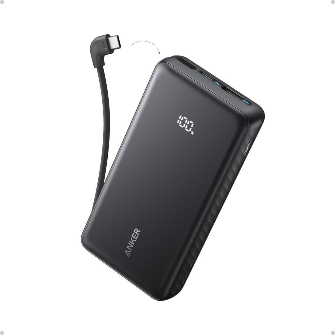 Anker Zolo Power Bank 20000mAh 22.5W with Built-in USB-C Cable (A110E) - Image 1
