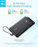 Anker Zolo Power Bank 20000mAh 22.5W with Built-in USB-C Cable (A110E) thumbnail 5