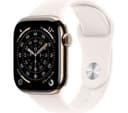 Apple Watch Series 11 GPS + Cellular 42mm Gold Titanium Case with Light Blush Sport Band - S/M thumbnail 1