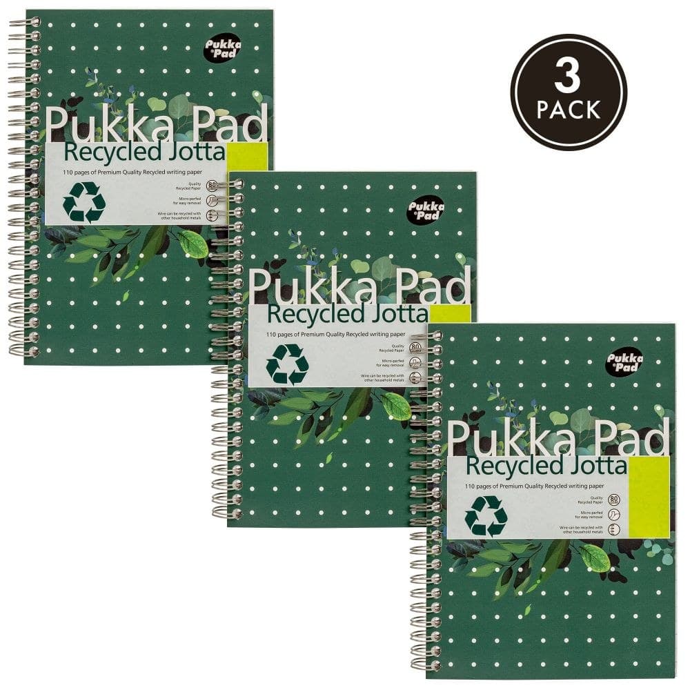 Pukka A5 Recycled Jotta FSC Recycled (Pack of 3) - Image 1