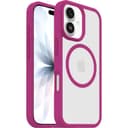 OtterBox React MagSafe Case for iPhone 17, Clear/Pink thumbnail 1