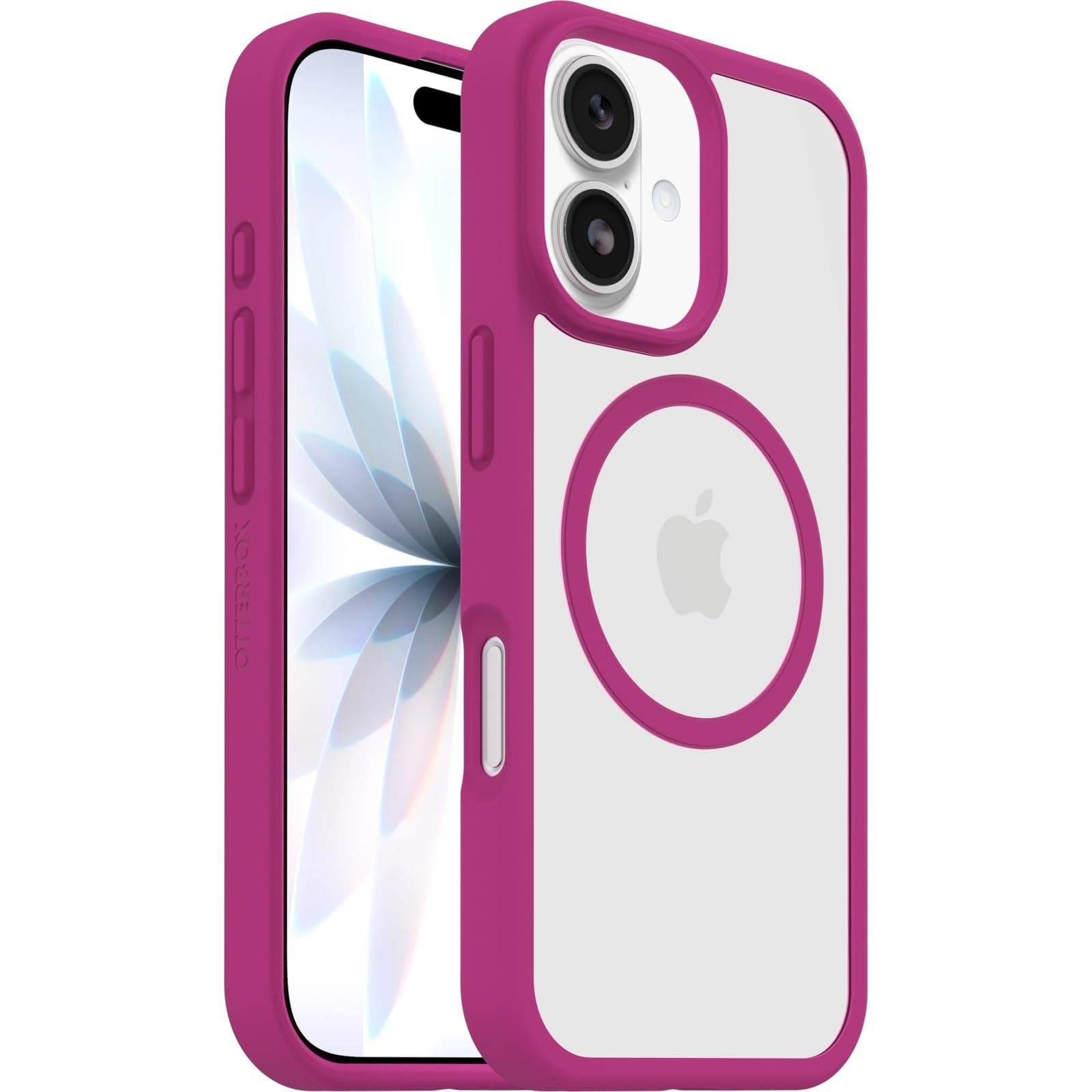 OtterBox React MagSafe Case for iPhone 17, Clear/Pink