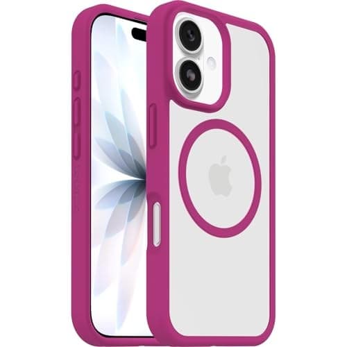 OtterBox React MagSafe Case for iPhone 17, Clear/Pink - Image 2