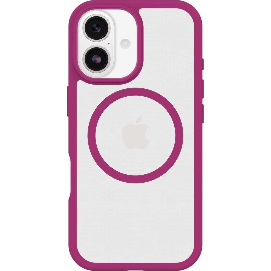 OtterBox React MagSafe Case for iPhone 17, Clear/Pink - Image 4