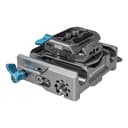 KONDOR BLUE | 501 Adjustable Baseplate for 15mm Rod Rigs | Arca Swiss QR Quick Release Plate, 85mm Matte Box Spacing, Anti-Twist Rail Clamps, Camera Cage Riser Mount | Gray thumbnail 1