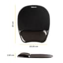 Fellowes Mouse Mat Wrist Support - Crystals Gel Mouse Pad with Non Slip Rubber Base - Ergonomic Mouse Mat for Computer, Laptop, Home Office Use - Compatible with Laser and Optical Mice - Black thumbnail 2