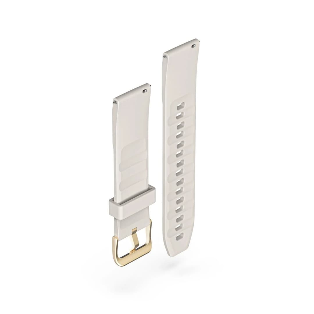 Hama NFC Payment Watch Strap, Silicone, 22 mm - Beige - Image 3
