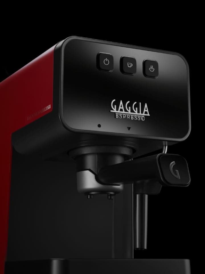 Gaggia Espresso Style Manual Coffee Machine And Cappuccino Maker With Milk Frother - Espresso Style Red - Image 2