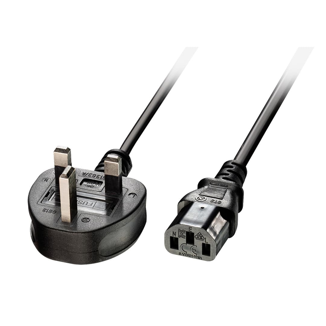 Lindy 2m UK to IEC C13 Mains Cable - Image 2