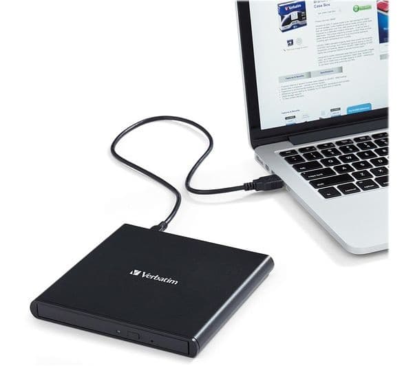 Verbatim Slimline 98938 External CD/DVD Writer Black - Image 5