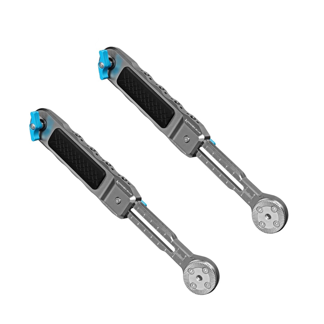 KONDOR BLUE | Pro Rosette Reversible Extension Arms (Set) | Durable, Lightweight & Stable with 12+ Accessory mounting Locations | Space Gray - Image 1