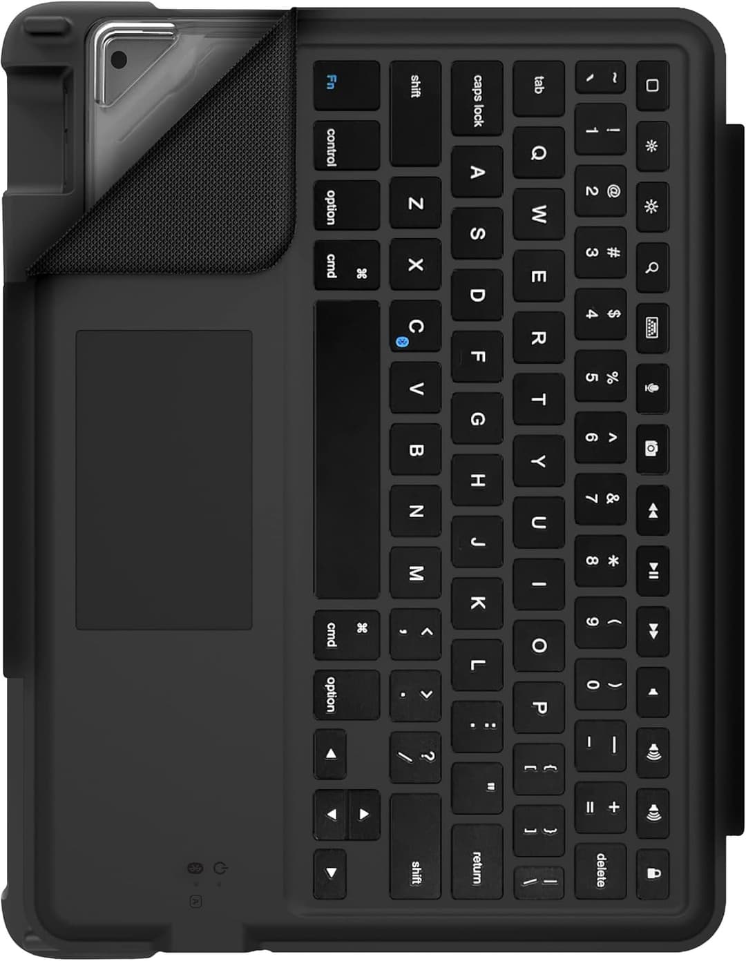 STM DUX Bluetooth Keyboard Case with Trackpad – iPad 7th/8th Gen, Black - Image 4
