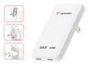 Verbatim Essentials Slim GaN Wall Charger 65W US/EU/UK - White thumbnail 2