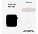 Apple Watch Series 11 GPS + Cellular 46mm Gold Titanium Case with Light Blush Sport Band - S/M thumbnail 7