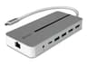 Lindy Docking Station USB-C Silver White