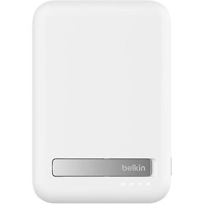 Belkin BoostCharge Pro 10000mAh Qi2 Magnetic Wireless Power Bank with Kickstand - White - Image 3