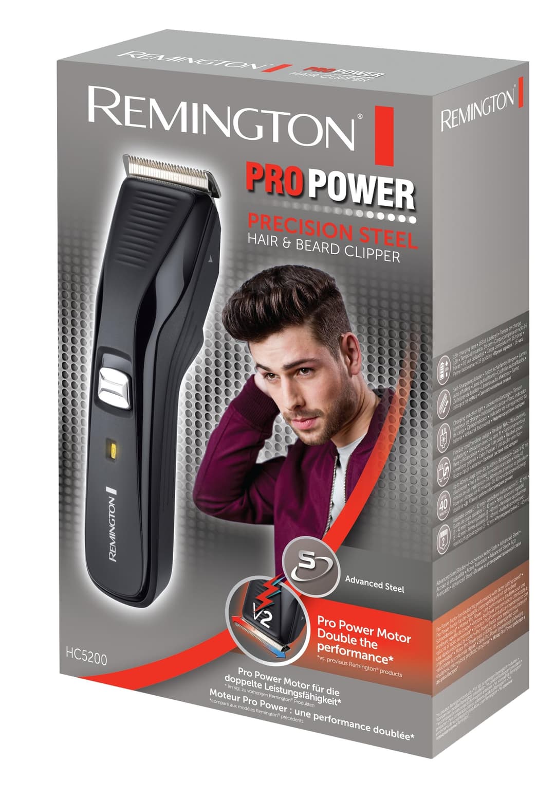 Remington HC 5200 Hair Clipper - Black - Image 2