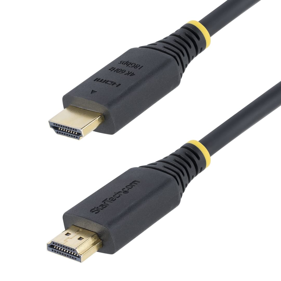 StarTech.com 3m (10ft) Premium Certified High Speed HDMI Cable, 4K 60Hz/1440p 144Hz, HDR10/HDCP 2.2/ARC, 18Gbps, UHD HDMI 2.0 Cord for TV/Monitor/Display, TPE Jacket - Image 2