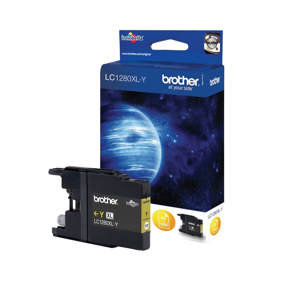 Brother LC1280XLY ink cartridge 1 pc(s) Original High (XL) Yield Yellow - Image 1