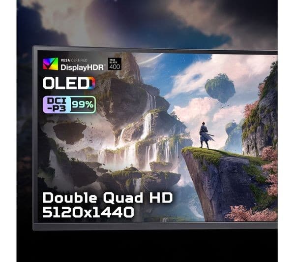 ACER Predator X49X Dual Quad HD 240HZ 49" Curved OLED Gaming Monitor - Black - Image 3